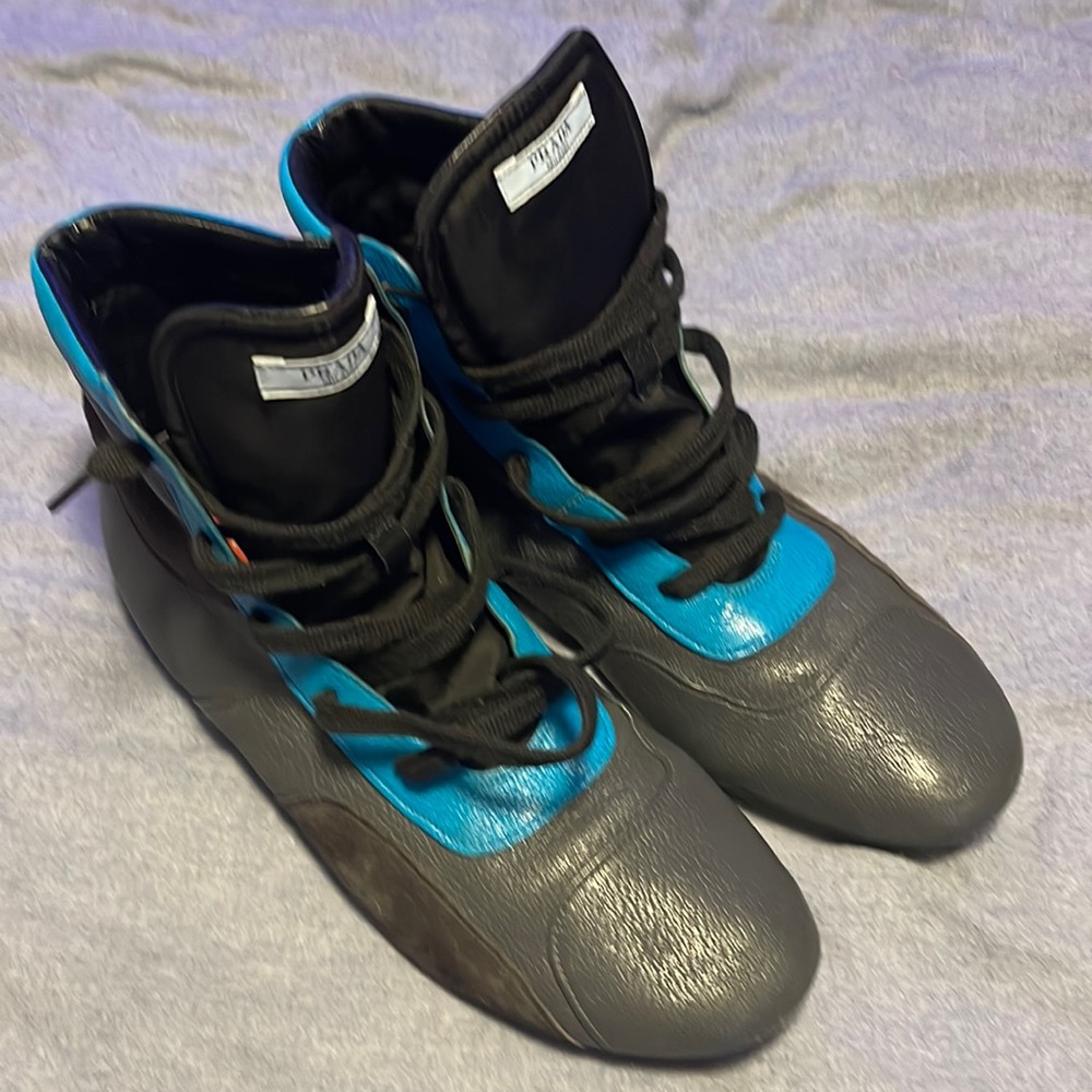 Spring is Here!! Almost Brand New Prada Leather Wrestling/ Boxing Shoes